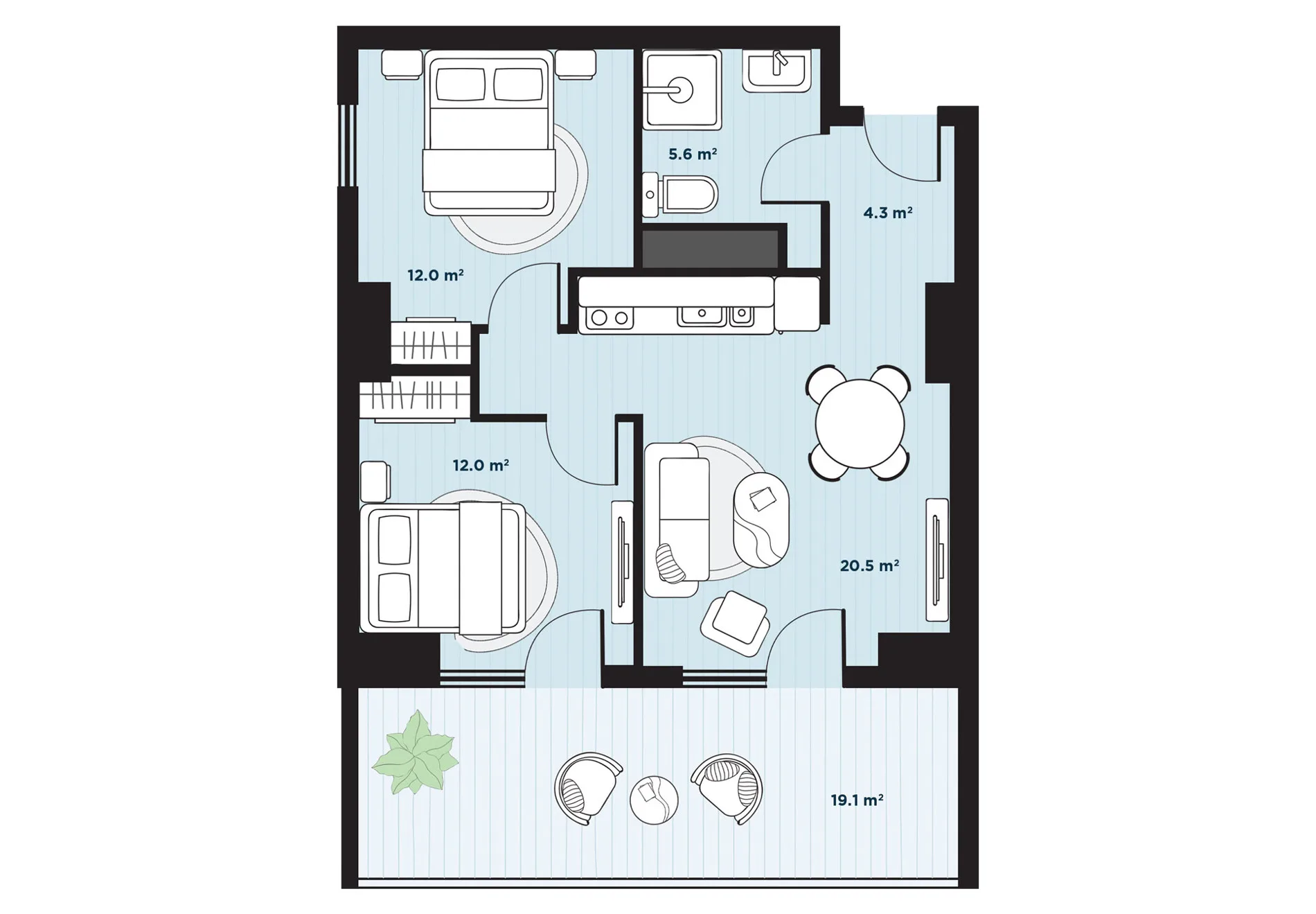 3 room apartment N310