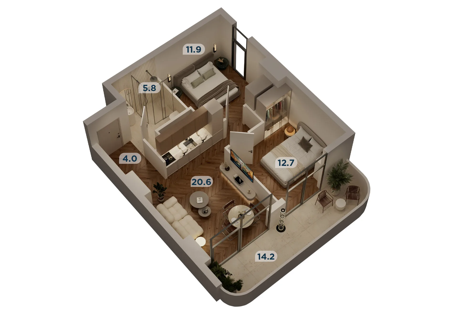 3 room apartment N472