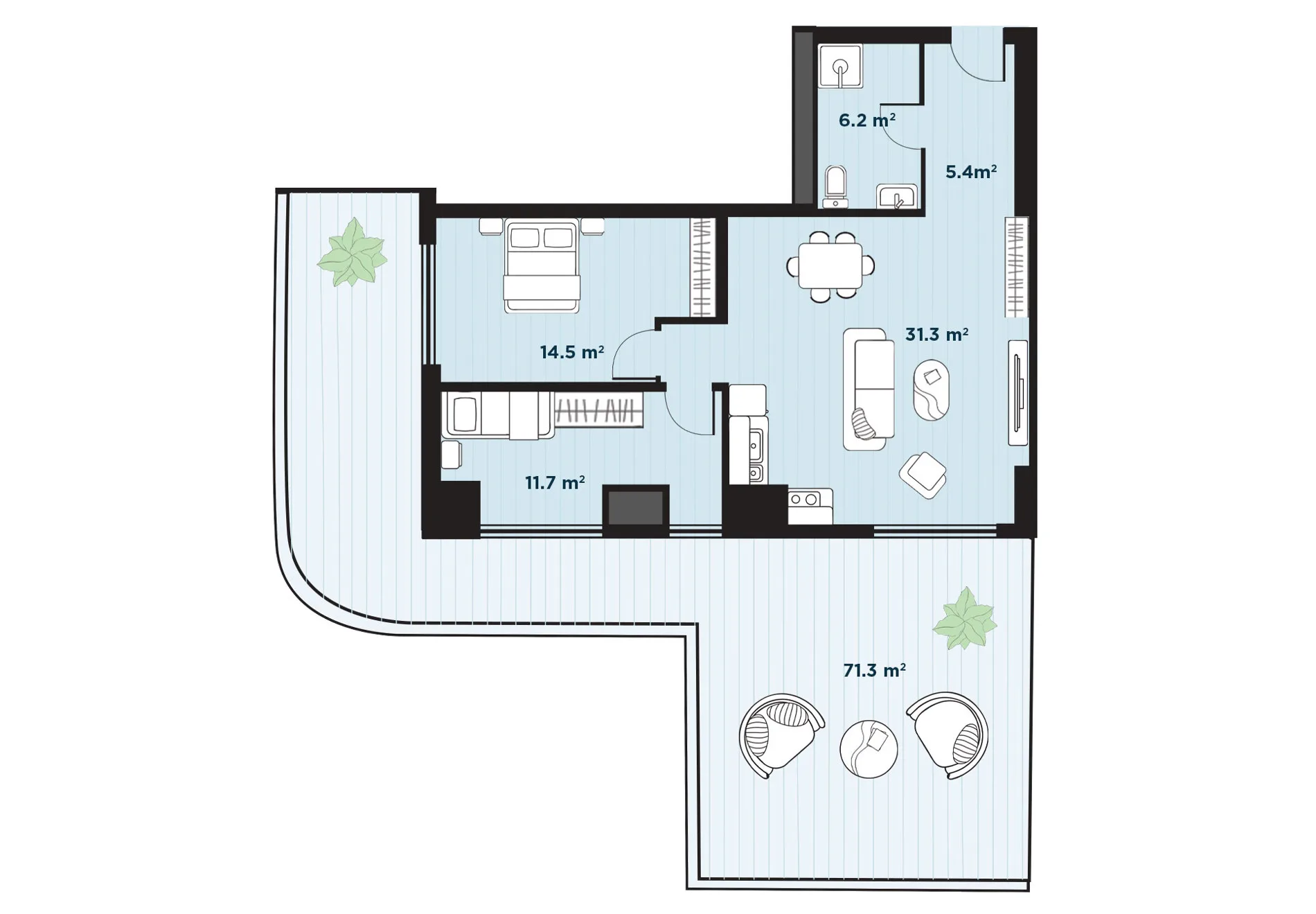 3 room apartment N5