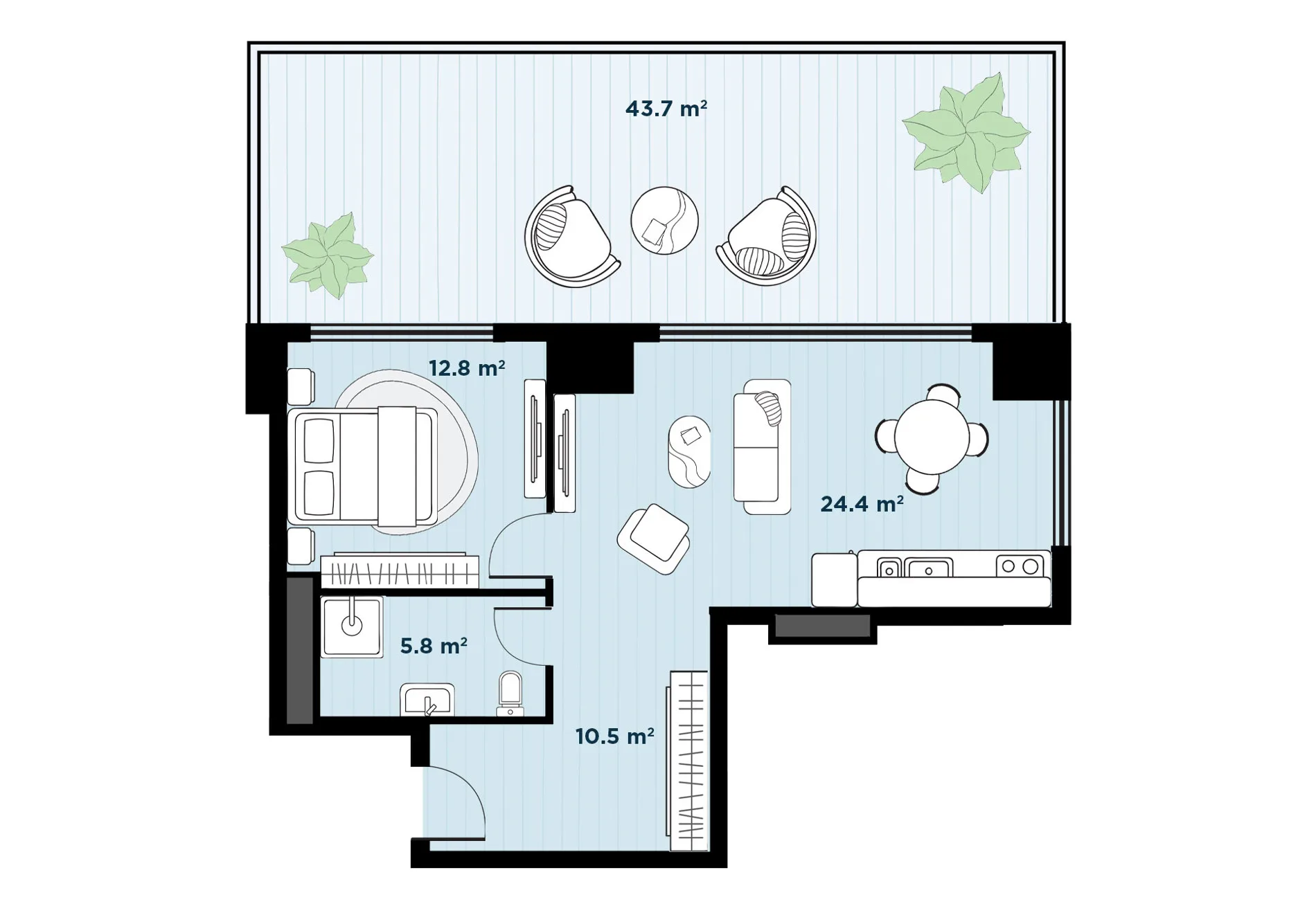 2 room apartment N11