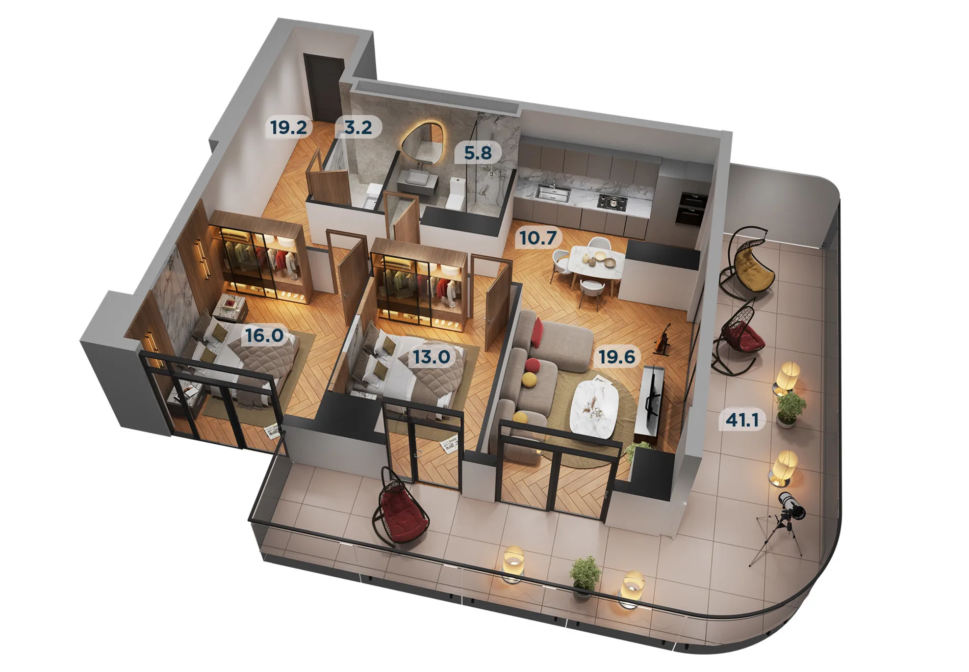 3 room apartment N68