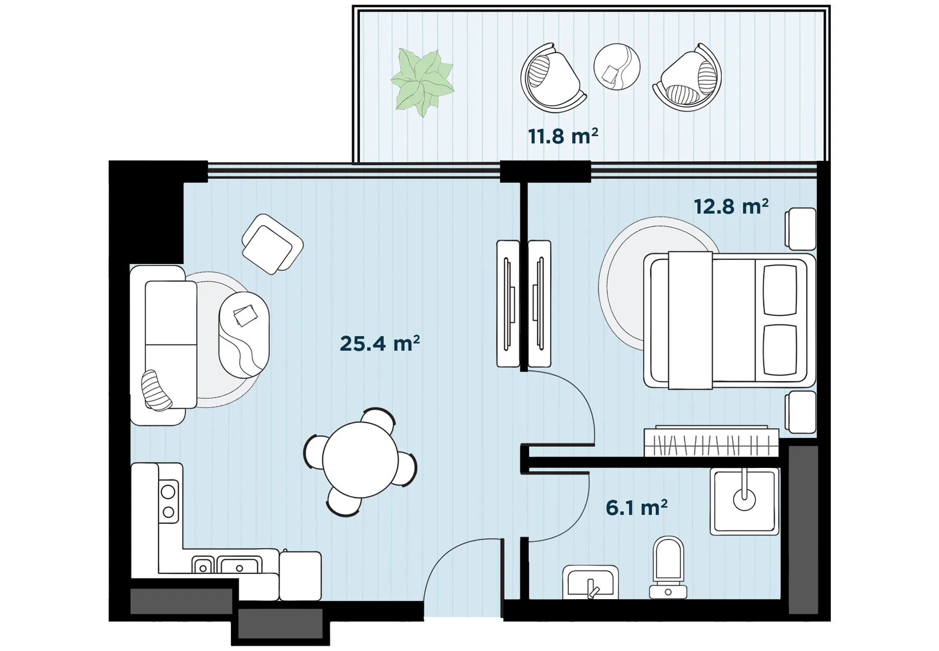 2 room apartment N86