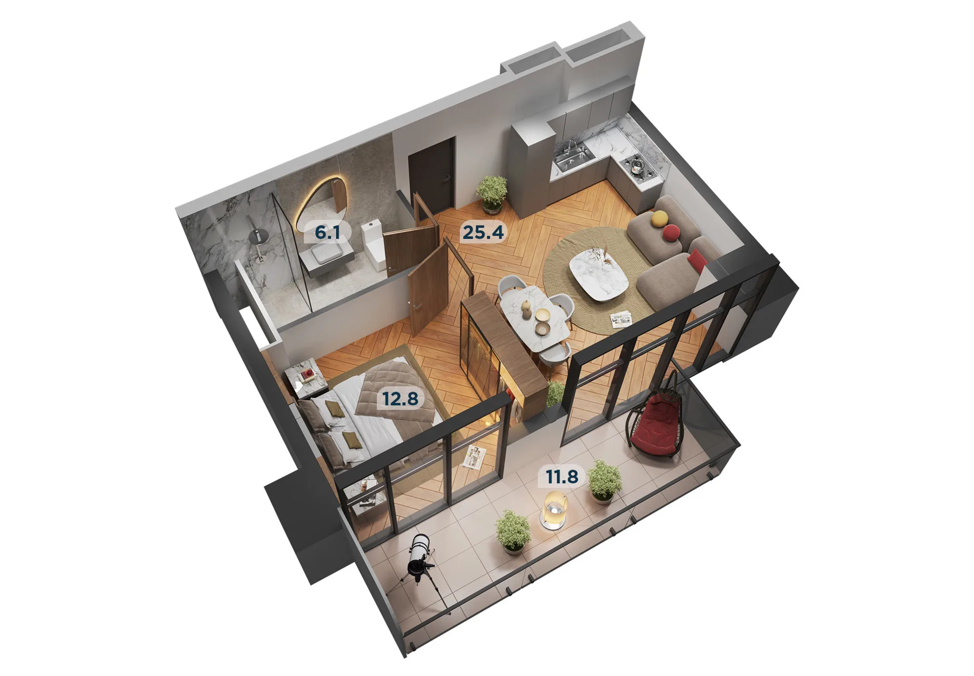 2 room apartment N86