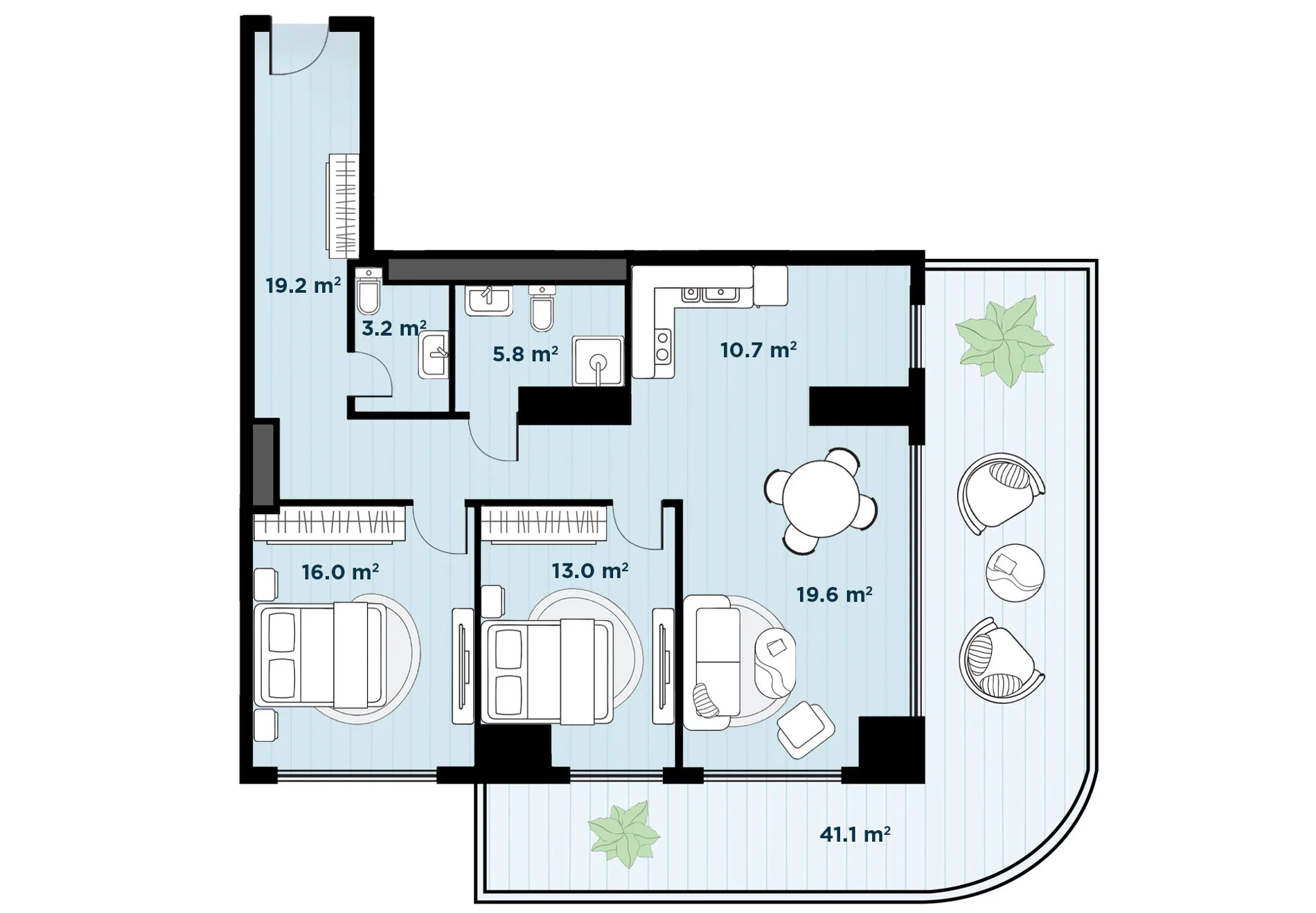 3 room apartment N112