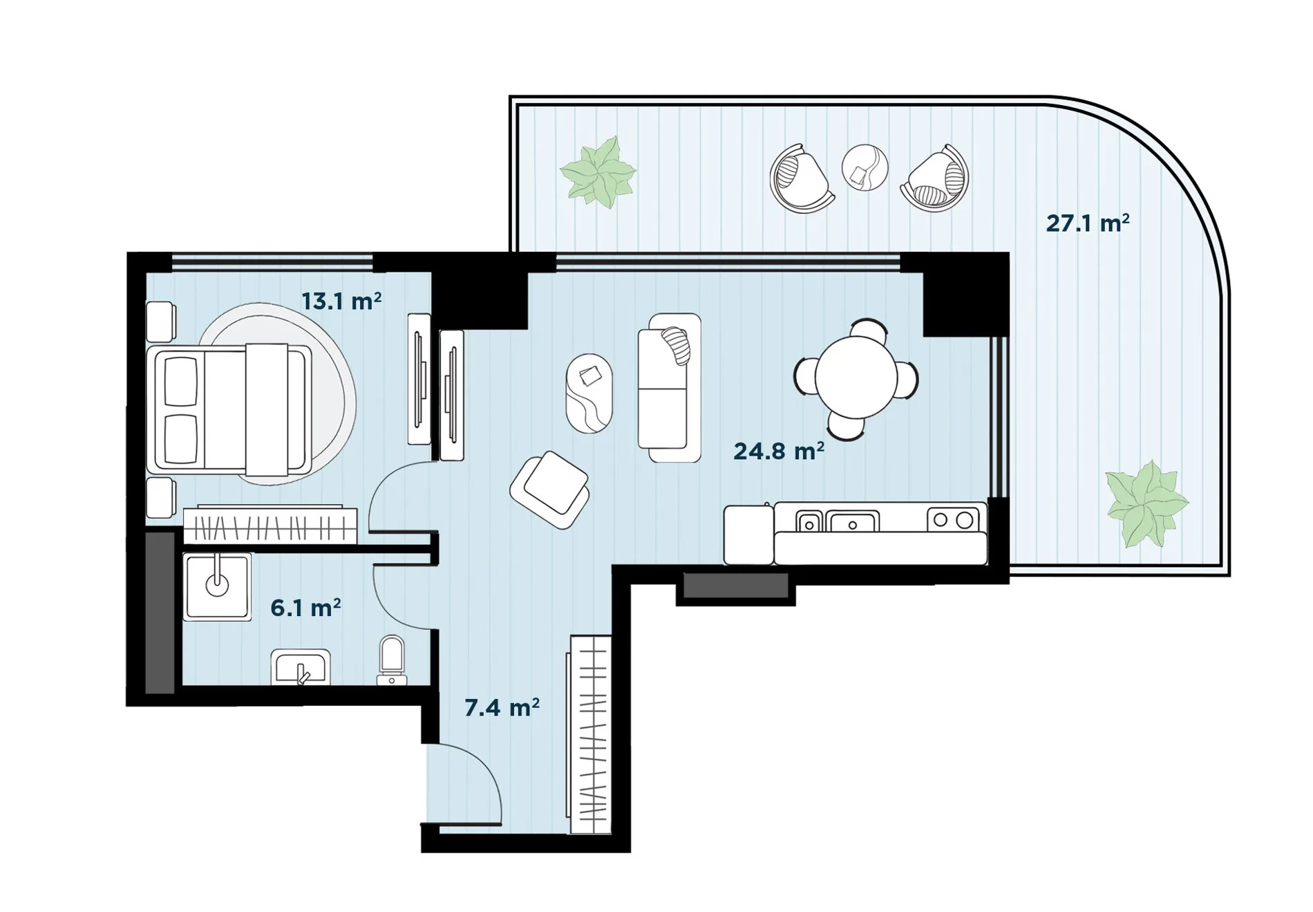 2 room apartment N165
