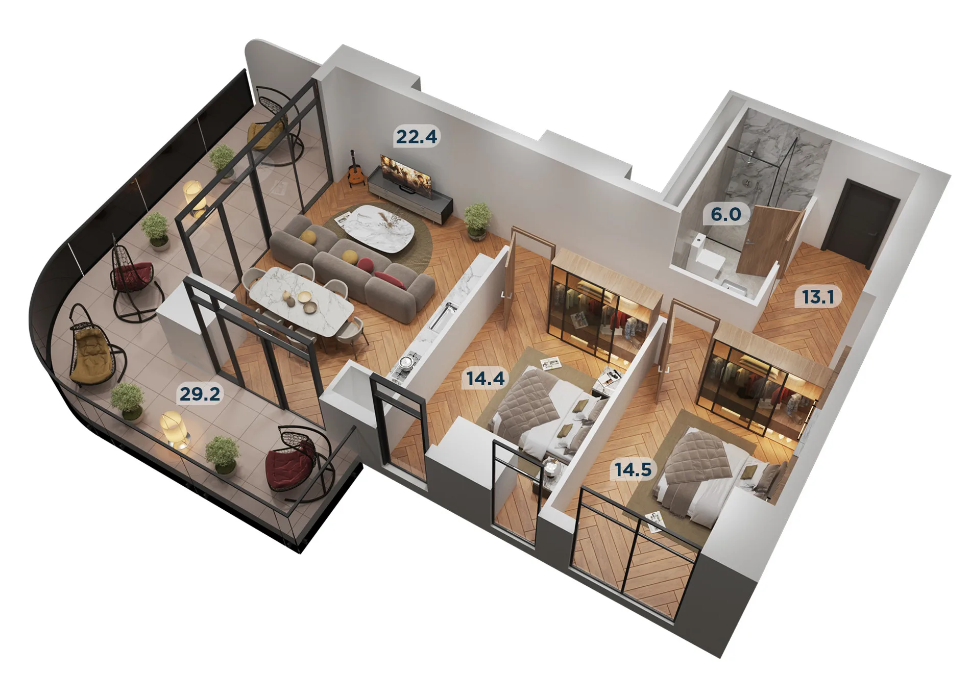 3 room apartment N181