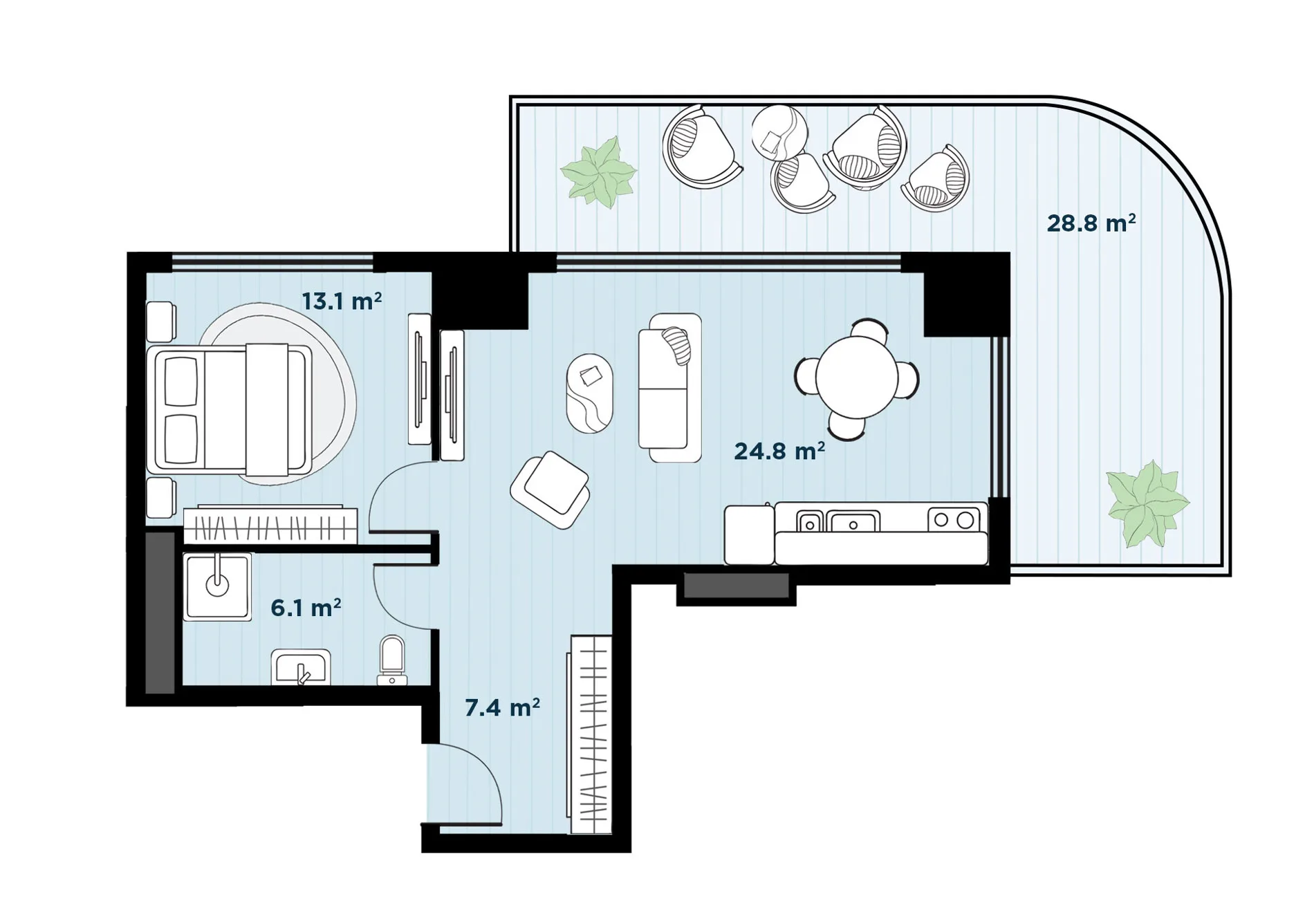 2 room apartment N220