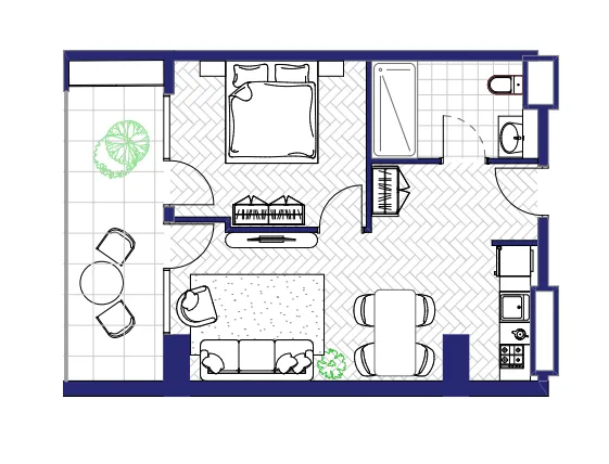 2 room apartment