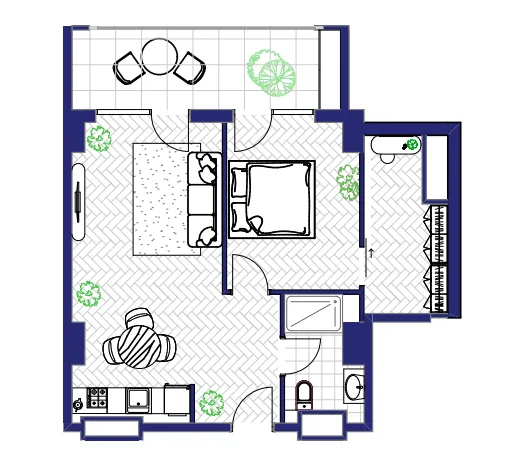 2 room apartment