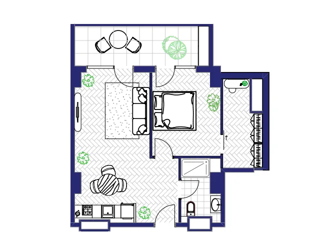 2 room apartment