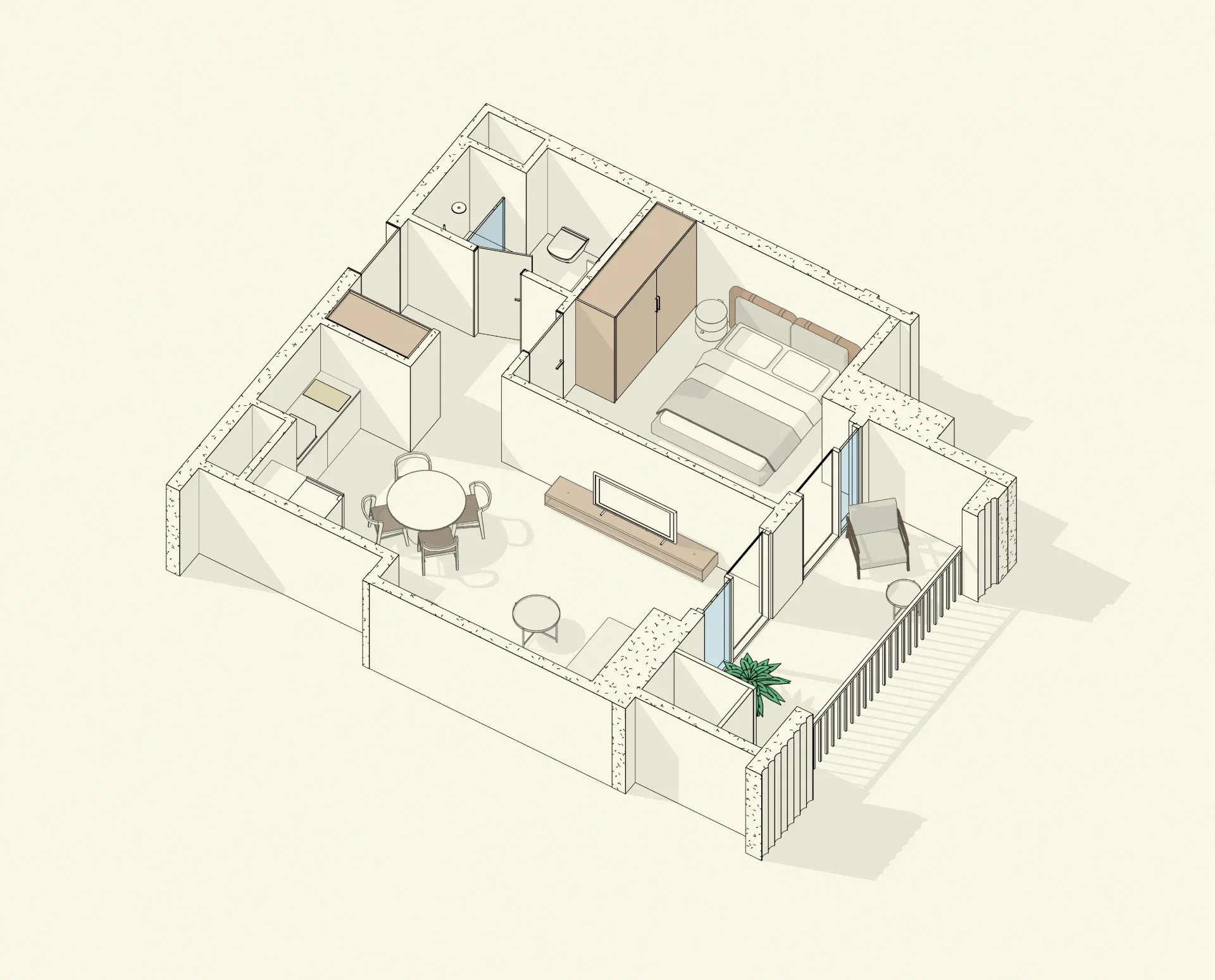 2 room apartment