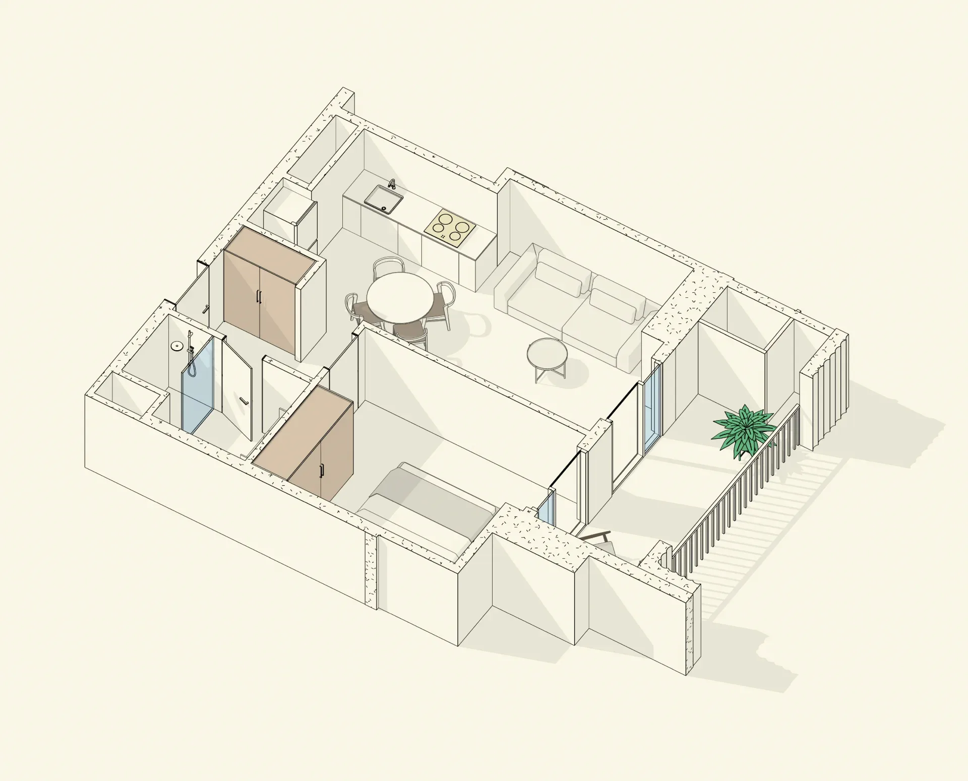 2 room apartment