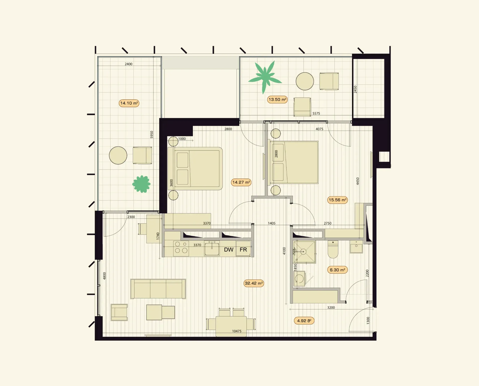 3 room apartment