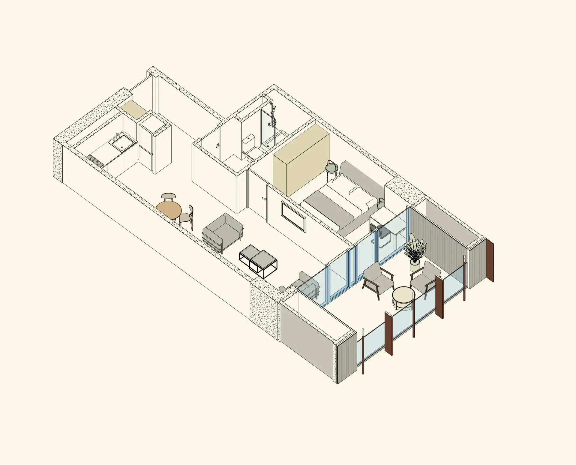 2 room apartment