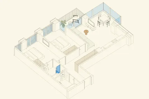 3 ოთახიანი ბინა