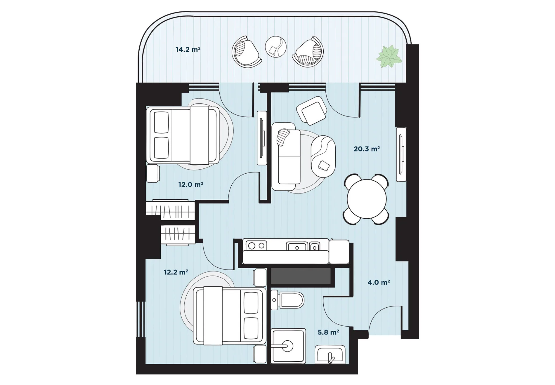 3 room apartment N130